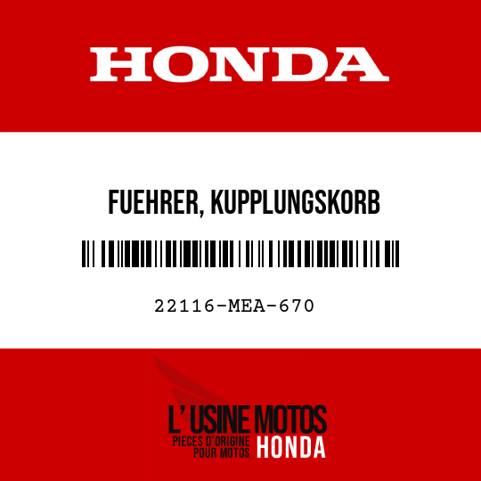 image de 22116-MEA-670 FUEHRER, KUPPLUNGSKORB