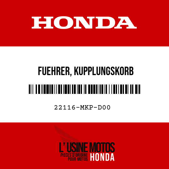 image de 22116-MKP-D00 FUEHRER, KUPPLUNGSKORB