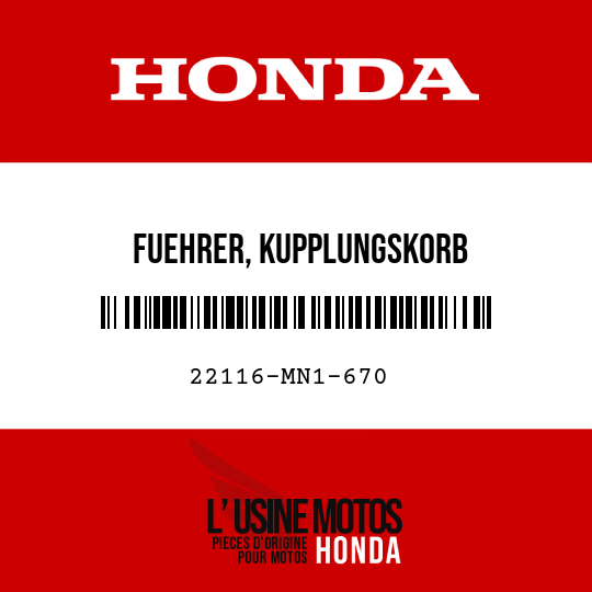 image de 22116-MN1-670 FUEHRER, KUPPLUNGSKORB