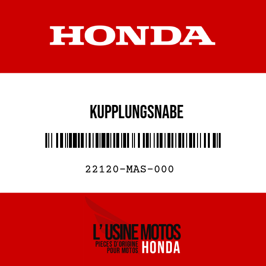 image de 22120-MAS-000 KUPPLUNGSNABE