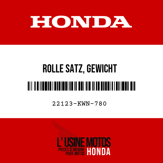 image de 22123-KWN-780 ROLLE SATZ, GEWICHT