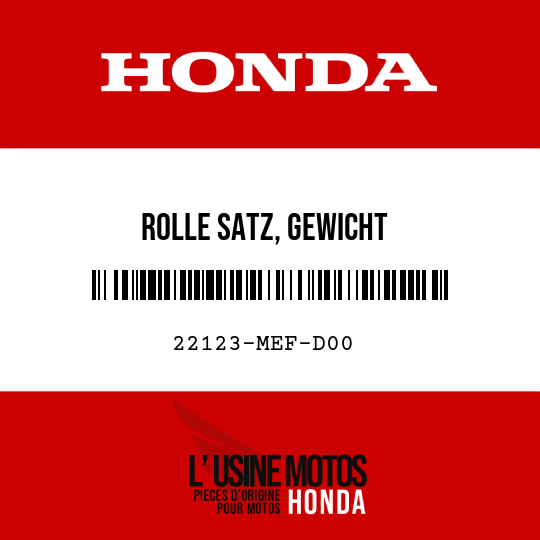 image de 22123-MEF-D00 ROLLE SATZ, GEWICHT