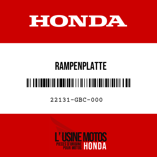image de 22131-GBC-000 RAMPENPLATTE