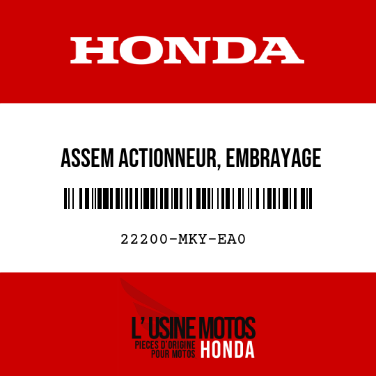image de 22200-MKY-EA0 ASSEM ACTIONNEUR, EMBRAYAGE