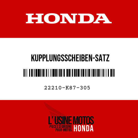 image de 22210-K87-305 KUPPLUNGSSCHEIBEN-SATZ
