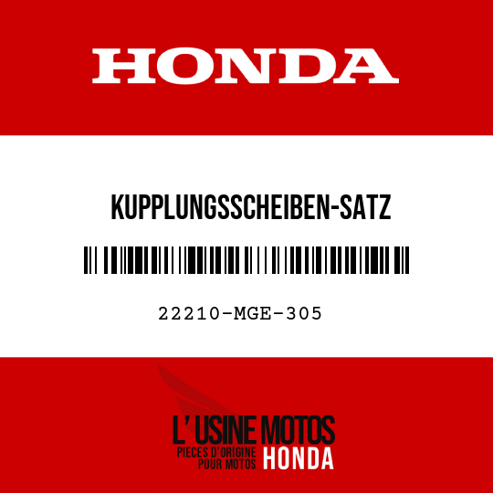 image de 22210-MGE-305 KUPPLUNGSSCHEIBEN-SATZ