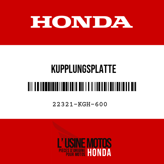 image de 22321-KGH-600 KUPPLUNGSPLATTE