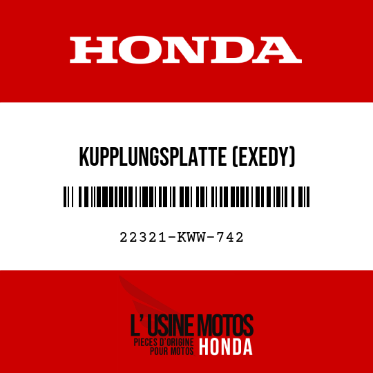 image de 22321-KWW-742 KUPPLUNGSPLATTE (EXEDY)