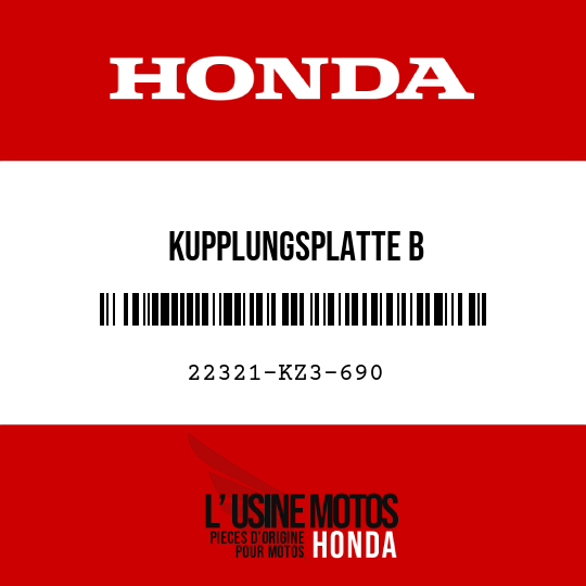 image de 22321-KZ3-690 KUPPLUNGSPLATTE B