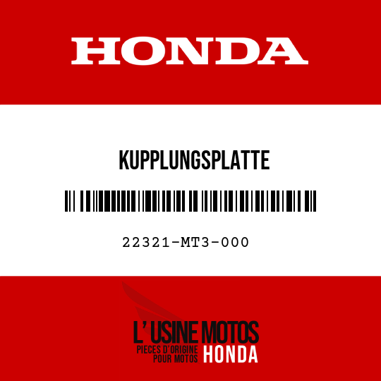 image de 22321-MT3-000 KUPPLUNGSPLATTE