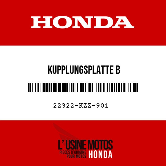 image de 22322-KZZ-901 KUPPLUNGSPLATTE B