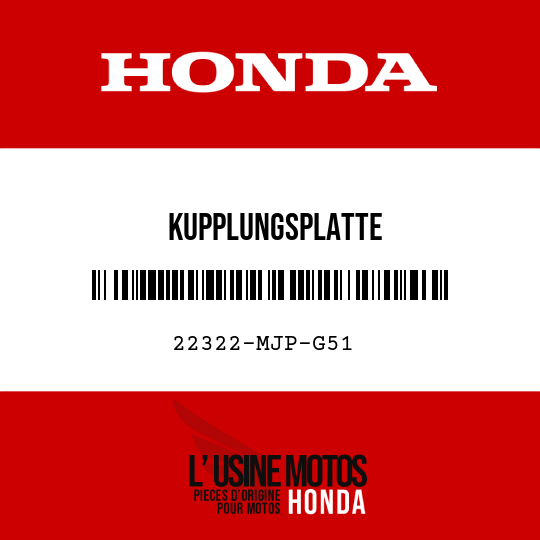 image de 22322-MJP-G51 KUPPLUNGSPLATTE