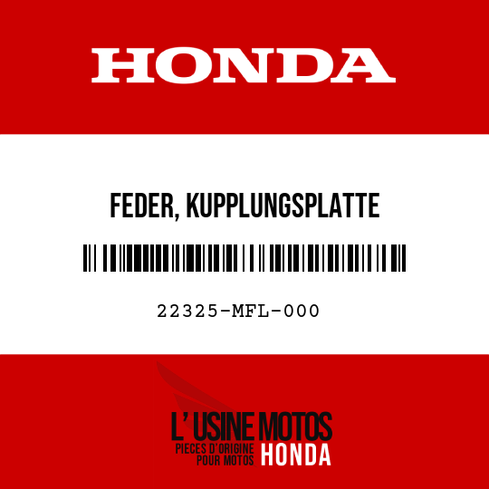 image de 22325-MFL-000 FEDER, KUPPLUNGSPLATTE