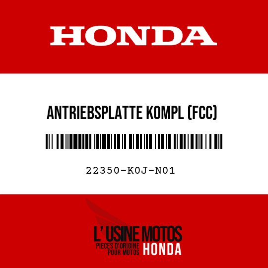 image de 22350-K0J-N01 ANTRIEBSPLATTE KOMPL (FCC)
