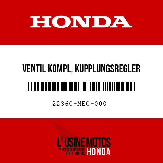 image de 22360-MEC-000 VENTIL KOMPL, KUPPLUNGSREGLER