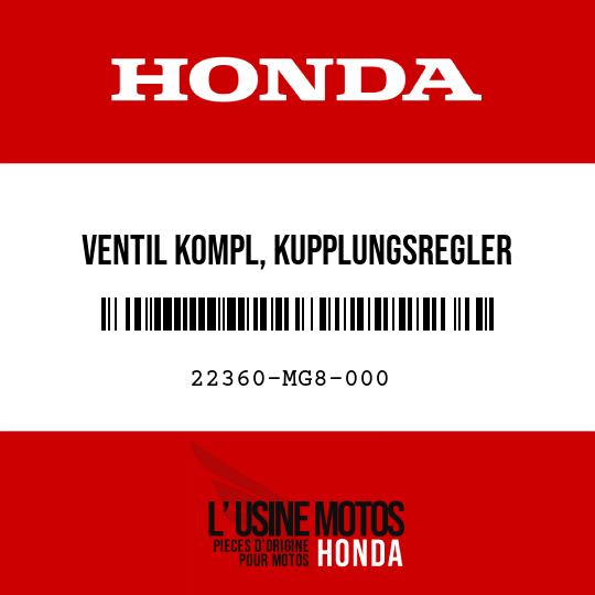 image de 22360-MG8-000 VENTIL KOMPL, KUPPLUNGSREGLER