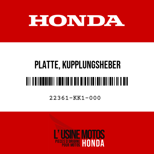 image de 22361-KK1-000 PLATTE, KUPPLUNGSHEBER