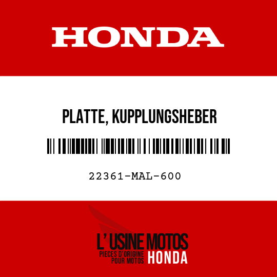 image de 22361-MAL-600 PLATTE, KUPPLUNGSHEBER