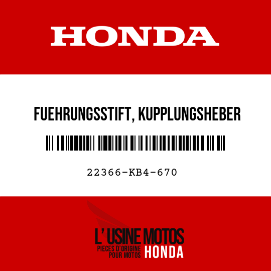 image de 22366-KB4-670 FUEHRUNGSSTIFT, KUPPLUNGSHEBER
