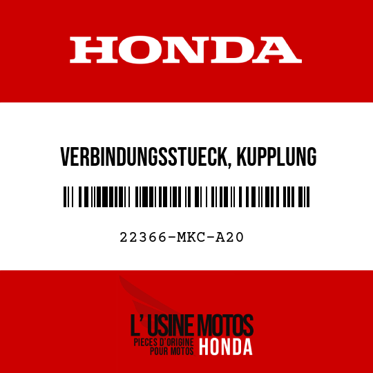 image de 22366-MKC-A20 VERBINDUNGSSTUECK, KUPPLUNG