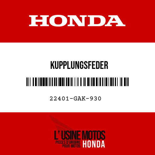 image de 22401-GAK-930 KUPPLUNGSFEDER