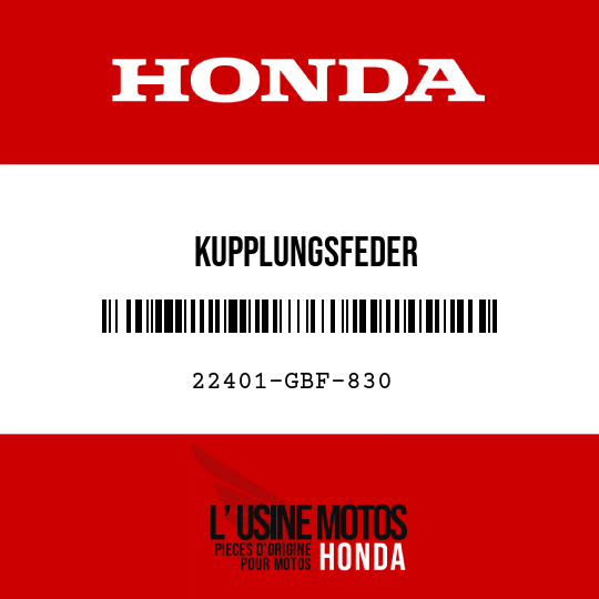image de 22401-GBF-830 KUPPLUNGSFEDER