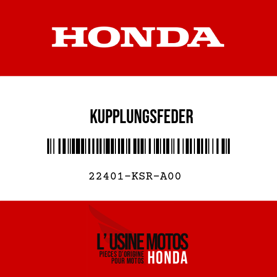 image de 22401-KSR-A00 KUPPLUNGSFEDER