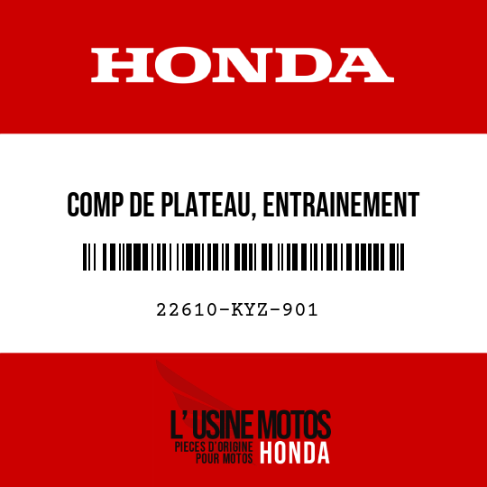 image de 22610-KYZ-901 COMP DE PLATEAU, ENTRAINEMENT PRIMAIRE