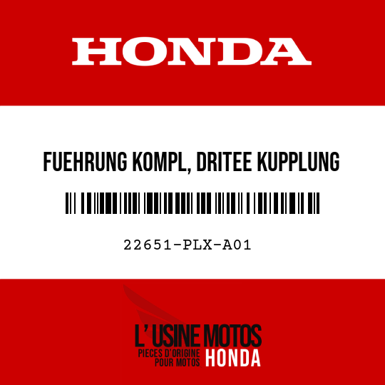 image de 22651-PLX-A01 FUEHRUNG KOMPL, DRITEE KUPPLUNG