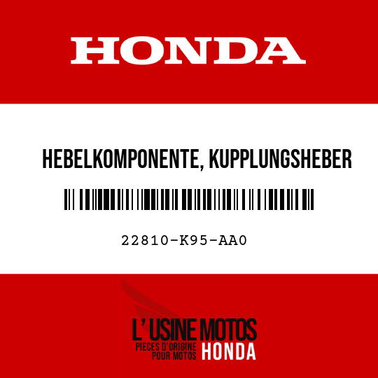 image de 22810-K95-AA0 HEBELKOMPONENTE, KUPPLUNGSHEBER
