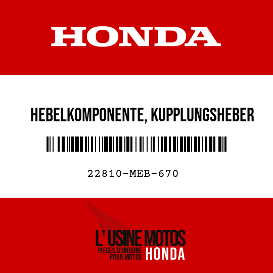 image de 22810-MEB-670 HEBELKOMPONENTE, KUPPLUNGSHEBER