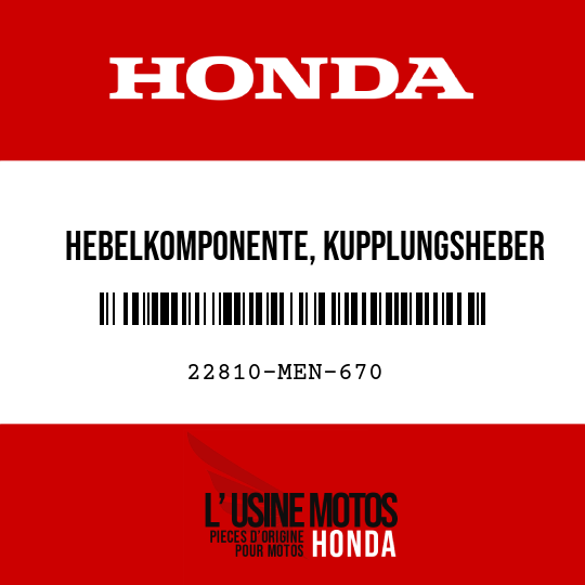 image de 22810-MEN-670 HEBELKOMPONENTE, KUPPLUNGSHEBER