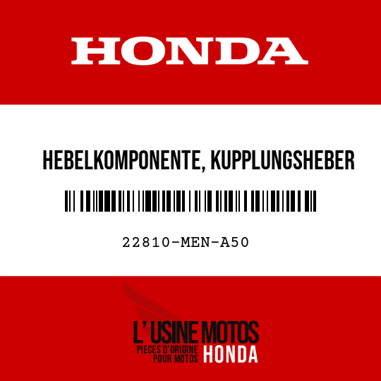 image de 22810-MEN-A50 HEBELKOMPONENTE, KUPPLUNGSHEBER