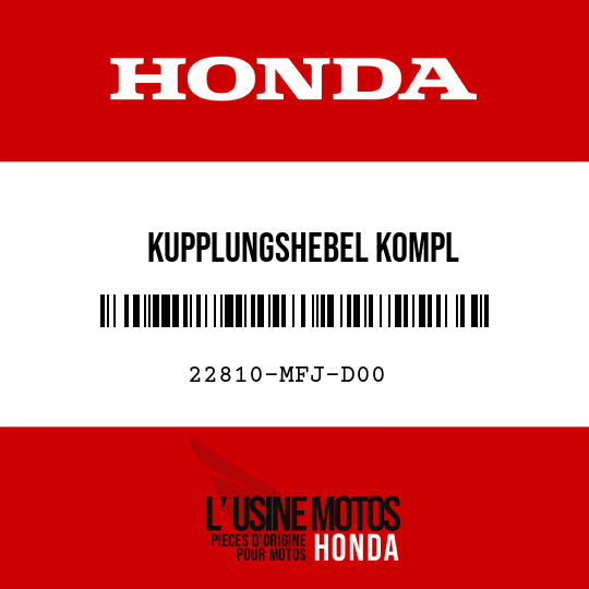 image de 22810-MFJ-D00 KUPPLUNGSHEBEL KOMPL