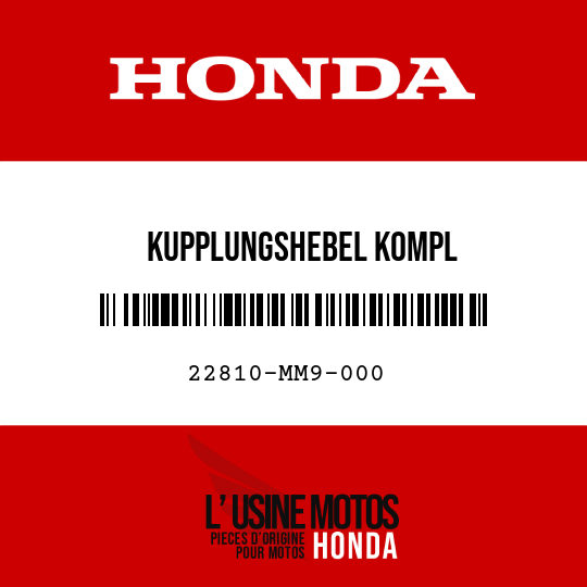 image de 22810-MM9-000 KUPPLUNGSHEBEL KOMPL
