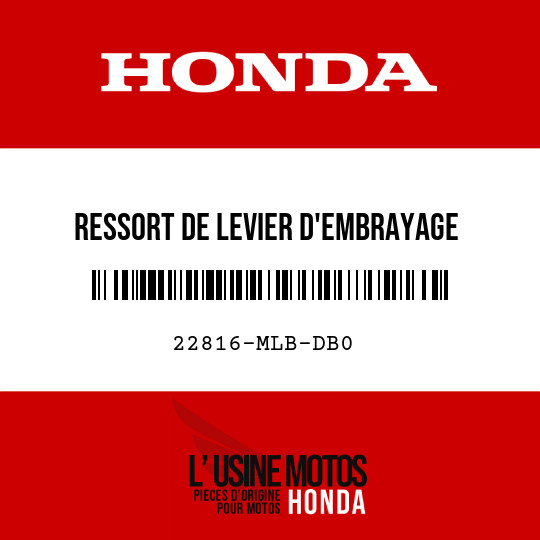image de 22816-MLB-DB0 RESSORT DE LEVIER D'EMBRAYAGE
