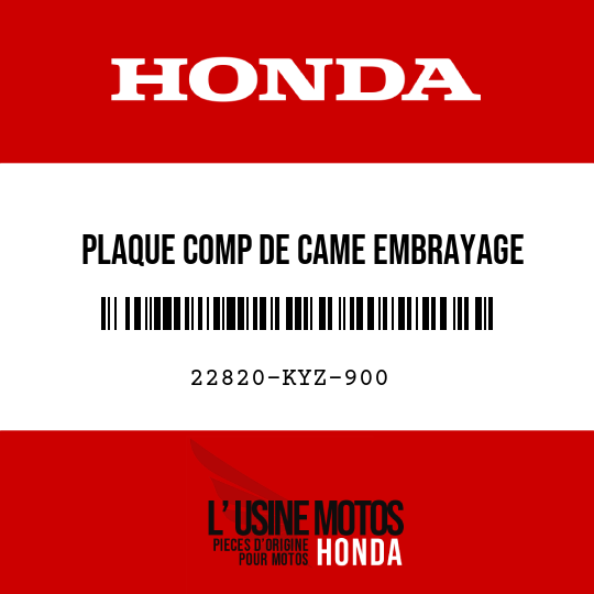 image de 22820-KYZ-900 PLAQUE COMP DE CAME EMBRAYAGE