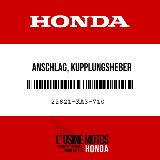 image de 22821-KA3-710 ANSCHLAG, KUPPLUNGSHEBER
