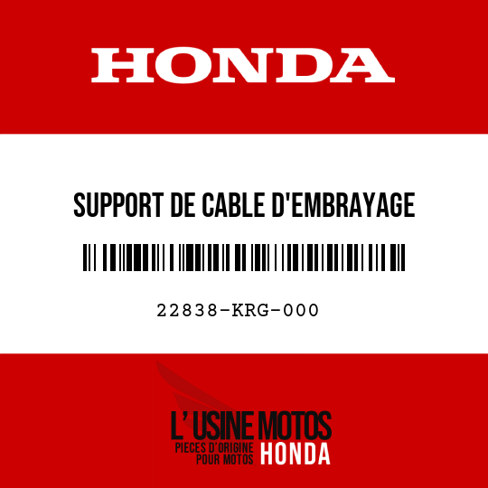 image de 22838-KRG-000 SUPPORT DE CABLE D'EMBRAYAGE