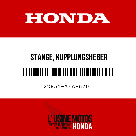 image de 22851-MEA-670 STANGE, KUPPLUNGSHEBER