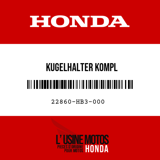 image de 22860-HB3-000 KUGELHALTER KOMPL
