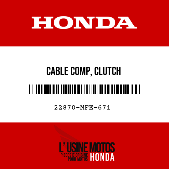 image de 22870-MFE-671 CABLE COMP, CLUTCH