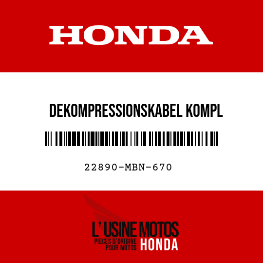 image de 22890-MBN-670 DEKOMPRESSIONSKABEL KOMPL