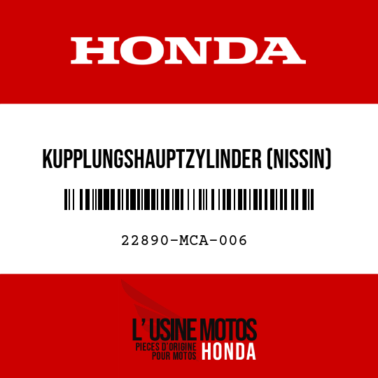image de 22890-MCA-006 KUPPLUNGSHAUPTZYLINDER (NISSIN)