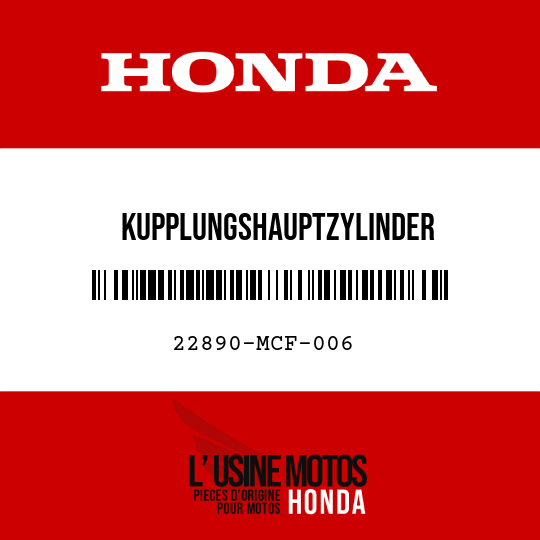 image de 22890-MCF-006 KUPPLUNGSHAUPTZYLINDER