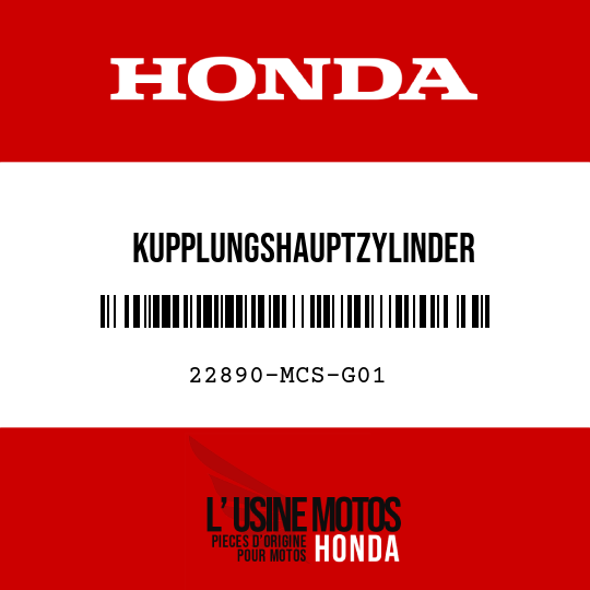 image de 22890-MCS-G01 KUPPLUNGSHAUPTZYLINDER