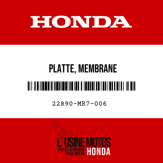 image de 22890-MR7-006 PLATTE, MEMBRANE
