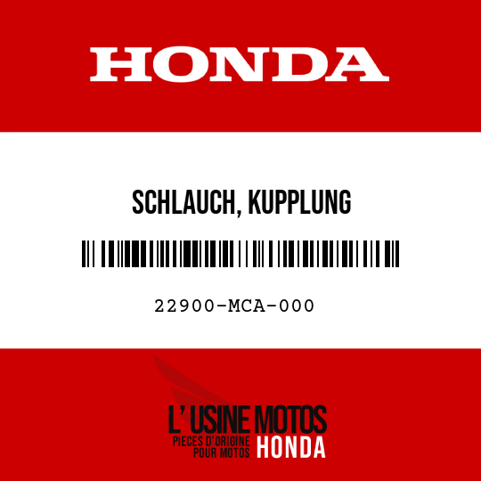 image de 22900-MCA-000 SCHLAUCH, KUPPLUNG