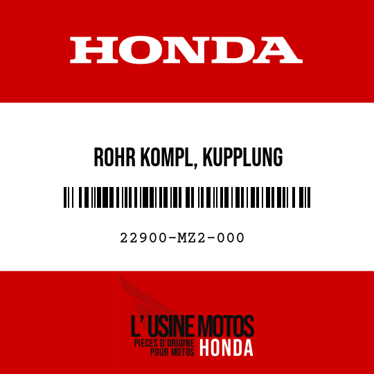 image de 22900-MZ2-000 ROHR KOMPL, KUPPLUNG