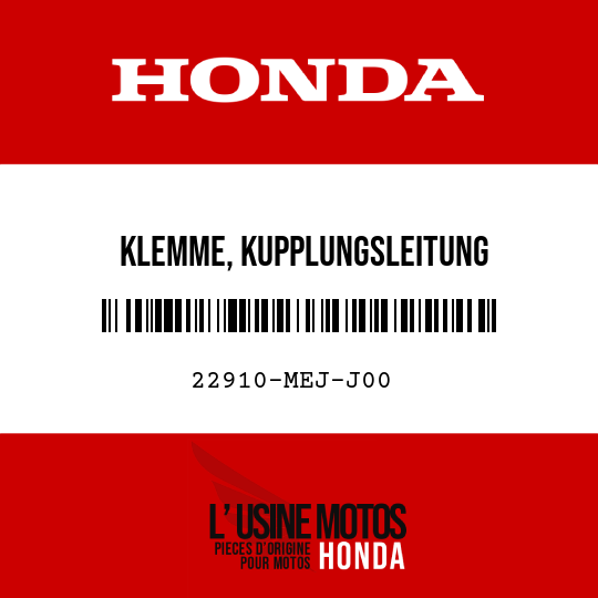 image de 22910-MEJ-J00 KLEMME, KUPPLUNGSLEITUNG